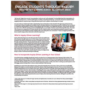 Engage Students Through Inquiry