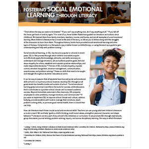 Fostering Social-Emotional Learning Through Literacy